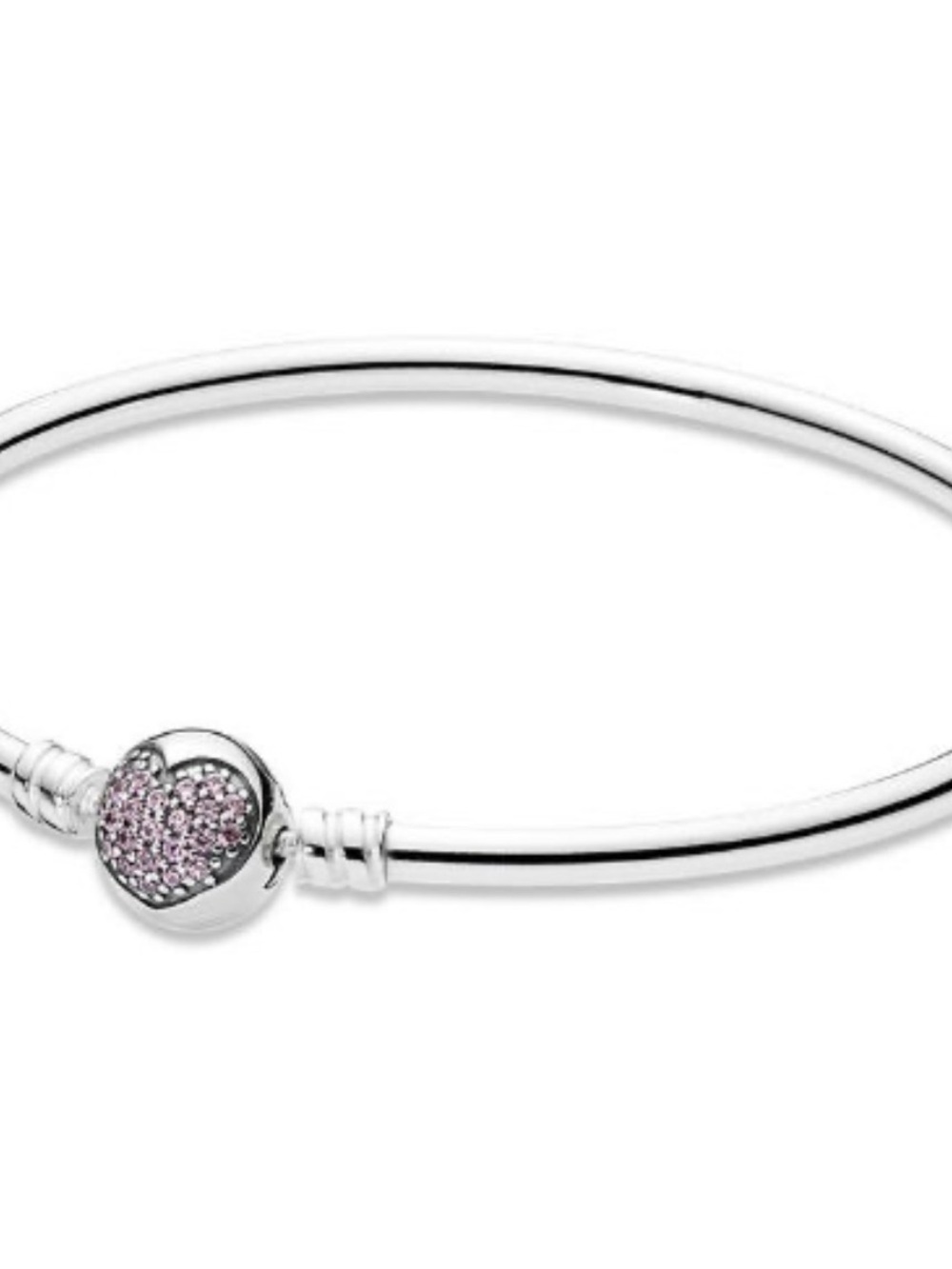 Pandora Circle of Love Bracelet with Pink Pave CZ Retired
